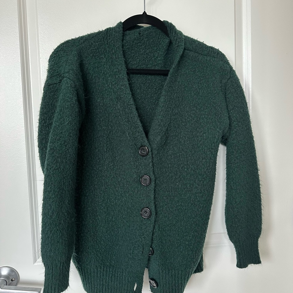 Forever 21 Forest Green Cardigan Sweater